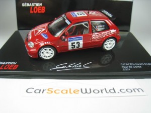 CITROEN SAXO S1600 TOUR DE CORSE 2001 S. LOEB 1/43 IXO ALTAYA