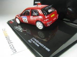 CITROEN SAXO S1600 TOUR DE CORSE 2001 S. LOEB 1/43 IXO ALTAYA