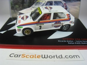 CITROEN VISA CHRONO RALLYE RACE MADRID 1984 R. MUÑOZ 1/43 IXO ALTAYA