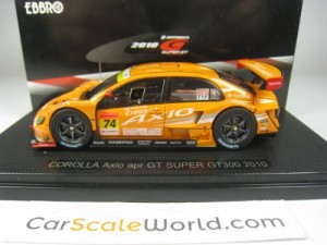 COROLLA AXIO APR GT SUPER GT300 2010 1/43 EBBRO