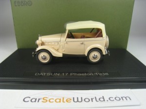 DATSUN 17 PHAETON 1938 1/43 EBBRO (IVORY)