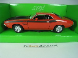 DODGE CHALLENGER T/A 1970 1/24 WELLY (RED/BLACK)