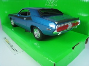 DODGE CHALLENGER T/A 1970 1/24 WELLY (BLUE)