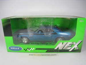 DODGE CHALLENGER T/A 1970 1/24 WELLY (BLUE)