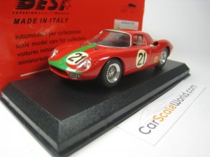 FERRARI 250 LM #21 1000KM MONZA 1966 DE SIEBENTHAL 1/43 BEST