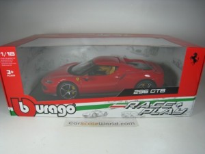 FERRARI 296 GTB 2022 1/18 BBURAGO (RED)