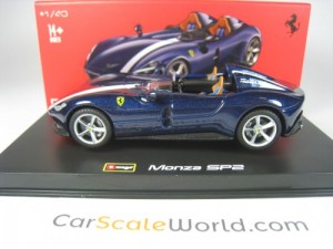 FERRARI MONZA SP2 1/43 BBURAGO SIGNATURE (BLUE)