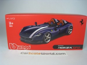 FERRARI MONZA SP2 1/43 BBURAGO SIGNATURE (BLUE)