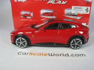 FERRARI PUROSANGUE 1/43 BBURAGO RACE AND PLAY (RED)