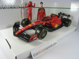 FERRARI SF23 2023 WITH CARLOS SAINZ FIGURE 1/24 BBURAGO