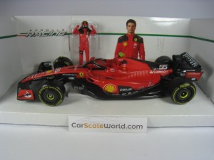 FERRARI SF23 2023 WITH CARLOS SAINZ FIGURE 1/24 BBURAGO