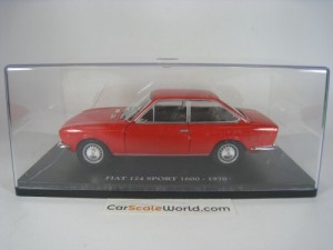 FIAT 124 SPORT 1600 1970 1/24 IXO HACHETTE (RED)