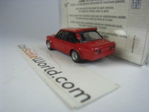 FIAT 131 ABARTH 1975 1/87 BREKINA (RED)