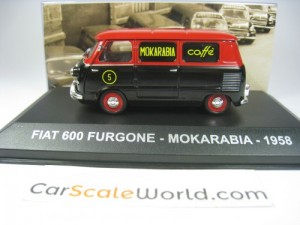 FIAT 600 FURGONE MOKARABIA 1958 1/43 IXO DEAGOSTINI