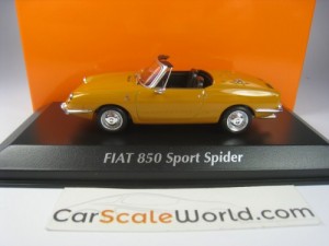 FIAT 850 SPORT SPIDER 1968 1/43 MAXICHAMPS (YELLOW)