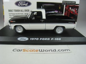 FORD F-100 1970 1/43 GREENLIGHT (BLACK/WHITE)