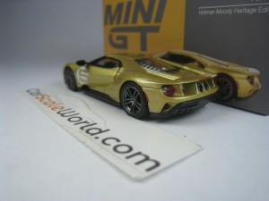 FORD GT HOLMAN MOODY HERITAGE EDITION 1/64 MINI GT (GOLD)
