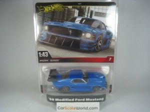 FORD MUSTANG 1969 MODIFIED 1/43 HOTWHEELS (BLUE)