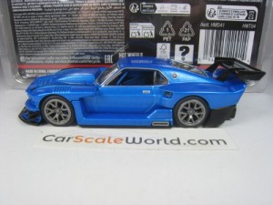 FORD MUSTANG 1969 MODIFIED 1/43 HOTWHEELS (BLUE)