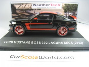 FORD MUSTANG BOSS 302 LAGUNA SECA 2012 1/43 IXO ALTAYA (BLACK)