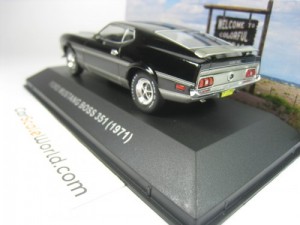 FORD MUSTANG BOSS 351 1971 1/43 IXO ALTAYA (BLACK/SILVER)