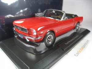FORD MUSTANG CONVERTIBLE 1966 1/18 NOREV (RED)