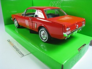 FORD MUSTANG COUPE 1964 1/24 WELLY (RED)