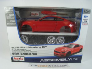 FORD MUSTANG GT 2015 1/24 MAISTO (RED) METAL KIT A
