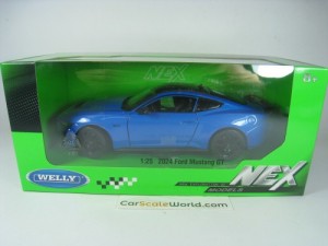 FORD MUSTANG GT 2024 1/24 WELLY (BLUE)