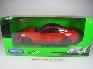 FORD MUSTANG GT 2024 1/24 WELLY (RED)