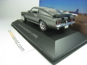 FORD MUSTANG MACH 1 1969 1/43 IXO ALTAYA (GREY/BLACK STRIPES)