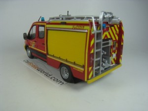 FORD TRANSIT VPS HEINIS SAPEURS POMPIERS MEURTHE MOSELLE 1/43 IXO HACHETTE (WITH BLISTER)