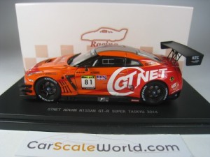 GTNET ADVAN NISSAN GT-R SUPER TAIKYU 2014 1/43 EBBRO