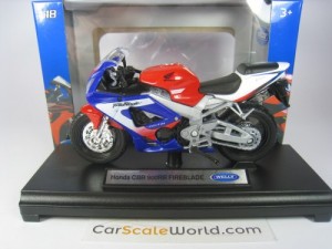 HONDA CBR 900RR FIREBLADE 1/18 WELLY (RED/BLUE)