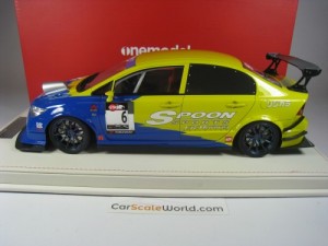 HONDA CIVIC TYPE R FD2 SPOON RACING VERSION 1/18 ONEMODEL (BLUE/YELLOW)