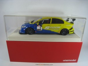 HONDA CIVIC TYPE R FD2 SPOON RACING VERSION 1/18 ONEMODEL (BLUE/YELLOW)