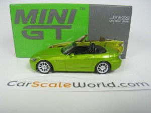 HONDA S2000 (AP2) LHD 1/64 MINI GT (LIME GREEN)