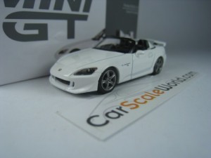 HONDA S2000 CR 1/64 MINI GT (GRAND PRIX WHITE)