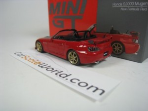 HONDA S2000 MUGEN (LHD) 1/64 MINI GT (NEW FORMULA RED)