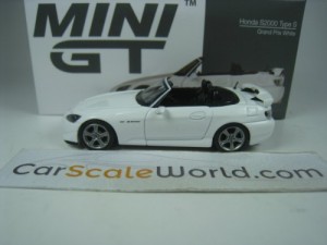 HONDA S2000 TYPE S (RHD) 1/64 MINI GT (GRAND PRIX WHITE)