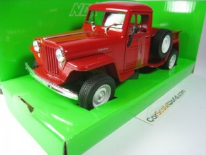 JEEP WILLYS PICK UP 1947 1/24 WELLY (RED)