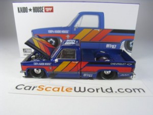 CHEVROLET SILVERADO KAIDO WORKS V2 #099 1/64 MINI GT (BLUE)