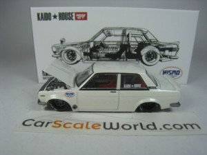 KAIDO HOUSE DATSUN 510 NISMO V2 #122 1/64 MINI GT (WHITE)