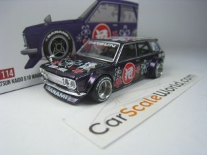 KAIDO HOUSE DATSUN 510 WAGON HANAMI V3 #114 1/64 MINI GT (`PURPLE)