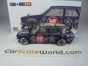 KAIDO HOUSE DATSUN 510 WAGON HANAMI V3 #114 1/64 MINI GT (`PURPLE)