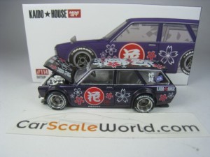 KAIDO HOUSE DATSUN 510 WAGON HANAMI V3 #114 1/64 MINI GT (`PURPLE)