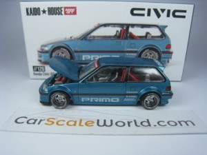 KAIDO HOUSE HONDA CIVIC EF #126 1/64 MINI GT (BLUE)