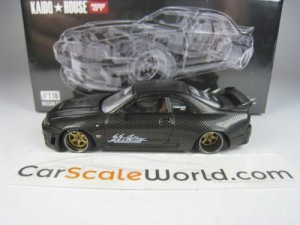 KAIDO WORKS NISSAN SKYLINE GT-R R33 ACTIVE CARBON R V1 #116 1/64 MINI GT (CARBON)