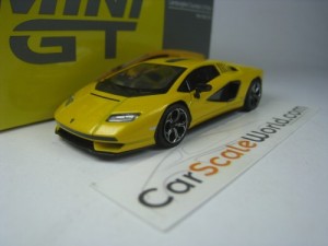 LAMBORGHINI COUNTACH LPI 800-4 1/64 MINI GT (NEW GIALLO ORION)