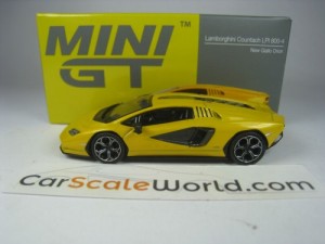 LAMBORGHINI COUNTACH LPI 800-4 1/64 MINI GT (NEW GIALLO ORION)